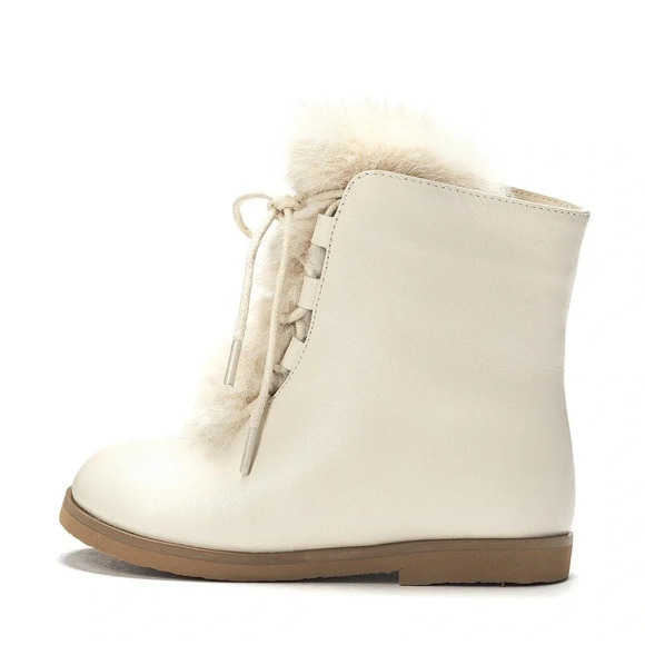 age of innocence london Other - Age Of Innocence London Girls Alice 2.0 Milk Boots White Leather Shearling 10